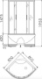 Душевой уголок Erlit ER0508T-C4 80x80x195 Душевой уголок Erlit ER0508T-C4 80x80x195
