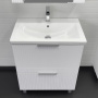 Тумба с раковиной Comforty Лима 70 см 00-00019211 напольная белая