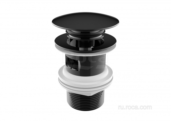Донный клапан Roca Aqua click-clack 1 1/4 titanium black, D65 5054015CN Донный клапан Roca Aqua click-clack 1 1/4 titanium black, D65 5054015CN