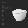 Унитаз подвесной безободковый с инсталляцией и кнопкой смыва AM.PM Spirit V2.0 IS450A38.701700