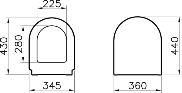 Сиденье для унитаза Vitra Zentrum 94-003-001 Сиденье для унитаза Vitra Zentrum 94-003-001