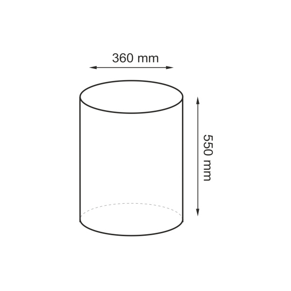 Корзина для белья WasserKRAFT Mosel WB-460-S черная