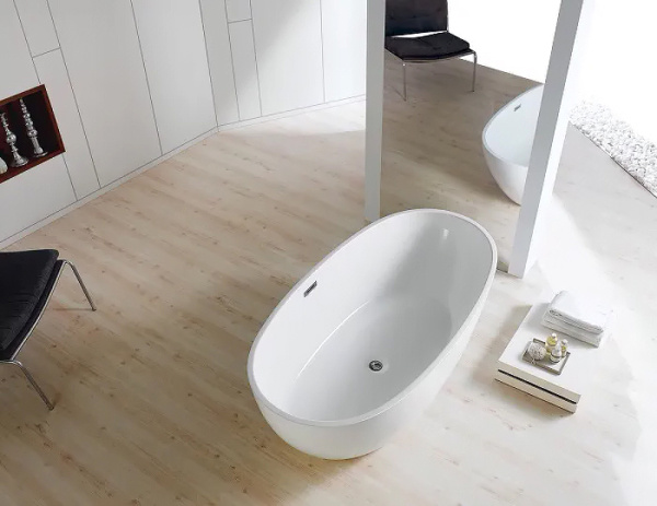 Ванна акриловая Azario Leeds 1685х840х580 свободностоящая в комплекте с сифоном и металлической рамой LEE17085 Ванна акриловая Azario Leeds 1685х840х580 свободностоящая в комплекте с сифоном и металлической рамой LEE17085