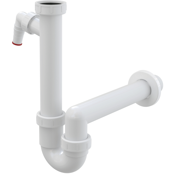 Сифон трубчатый с накидной гайкой 6/4" и штуцером ALCAPLAST A81-DN40 Сифон трубчатый с накидной гайкой 6/4" и штуцером ALCAPLAST A81-DN40