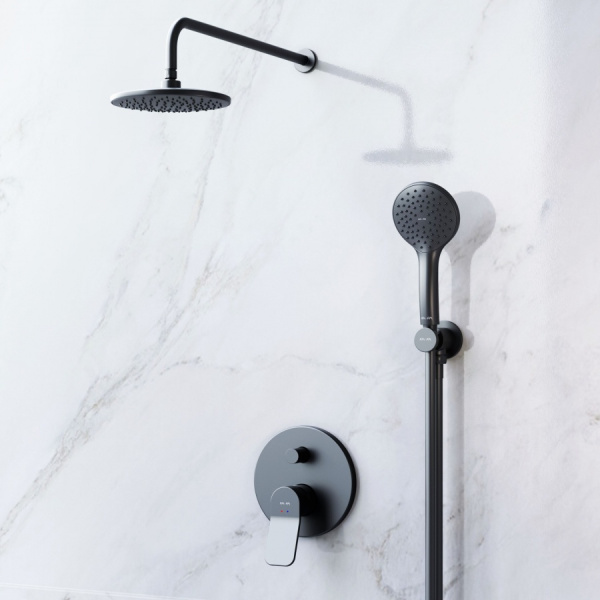 Душевой комплект AM.PM X-Joy FB85A1RH02 черный матовый