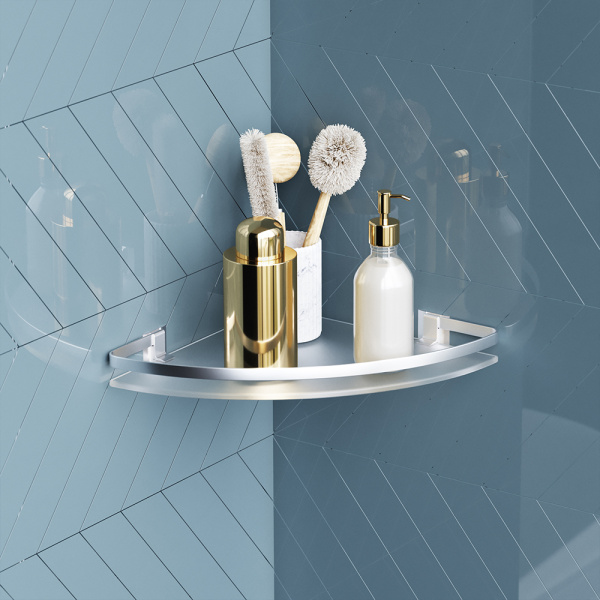 Полка для душа AM.PM Sense L 20755 A7456100 серебристая глянцевая