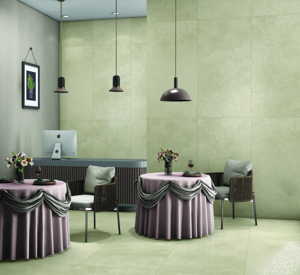 Плитка керамогранитная AZARIO MIAMI OLIVE 60х120 Carving E5010622120C