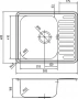 Мойка для кухни Iddis Strit 60 см STR58SDi77 сатин