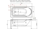 Акриловая ванна Aquanet West 00205560 140x70 с каркасом