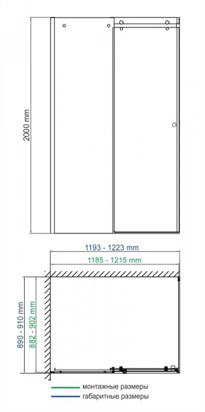 Душевой уголок 120x90 WasserKRAFT Vils 56R07 Душевой уголок 120x90 WasserKRAFT Vils 56R07