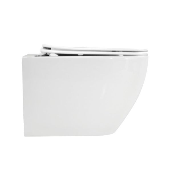 Унитаз подвесной безободковый с сиденьем  Cezares STYLUS CZR-6601-TH-TOR/CZR-2316-SC Унитаз подвесной безободковый с сиденьем  Cezares STYLUS CZR-6601-TH-TOR/CZR-2316-SC