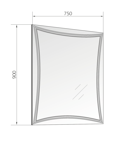 Зеркало 1Marka Brio 75 Light У26295 Зеркало 1Marka Brio 75 Light У26295