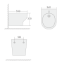 Биде  Boheme FIORE 978-BIDET-B черный матовый Биде  Boheme FIORE 978-BIDET-B черный матовый