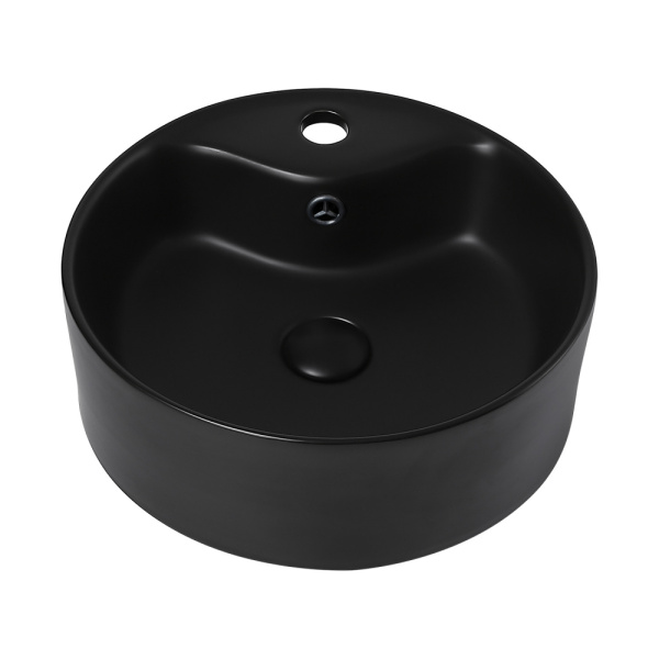 Раковина накладная Abber Bequem 40 см AC2104MB черная матовая