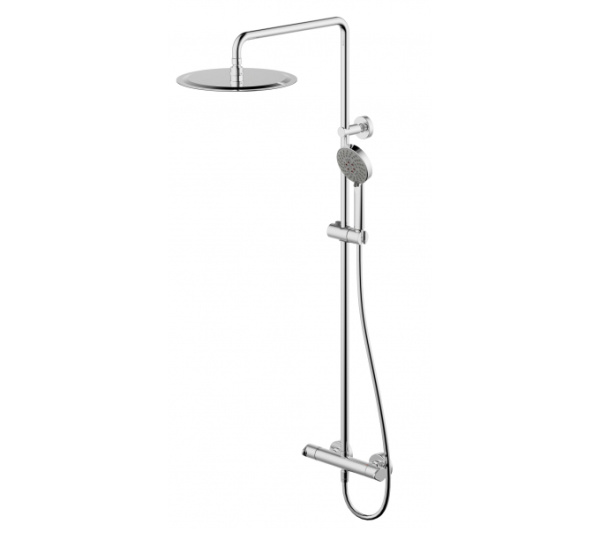 Душевая стойка с термостатическим смесителем Bravat Waterfall F939114C-A5-RUS Душевая стойка с термостатическим смесителем Bravat Waterfall F939114C-A5-RUS