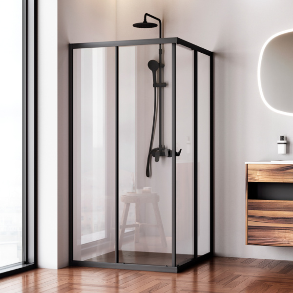Душевой уголок AM.PM Sunny 100x190x100 W87G-403-100100-BT профиль черный