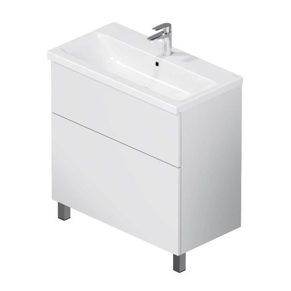 Тумба под раковину Am.Pm Gem 80 см M90FSX0802WG напольная белая