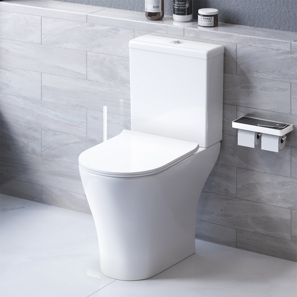 Унитаз-компакт безободковый с сиденьем микролифт Damixa Sirius DX86C8600SC Унитаз-компакт безободковый с сиденьем микролифт Damixa Sirius DX86C8600SC