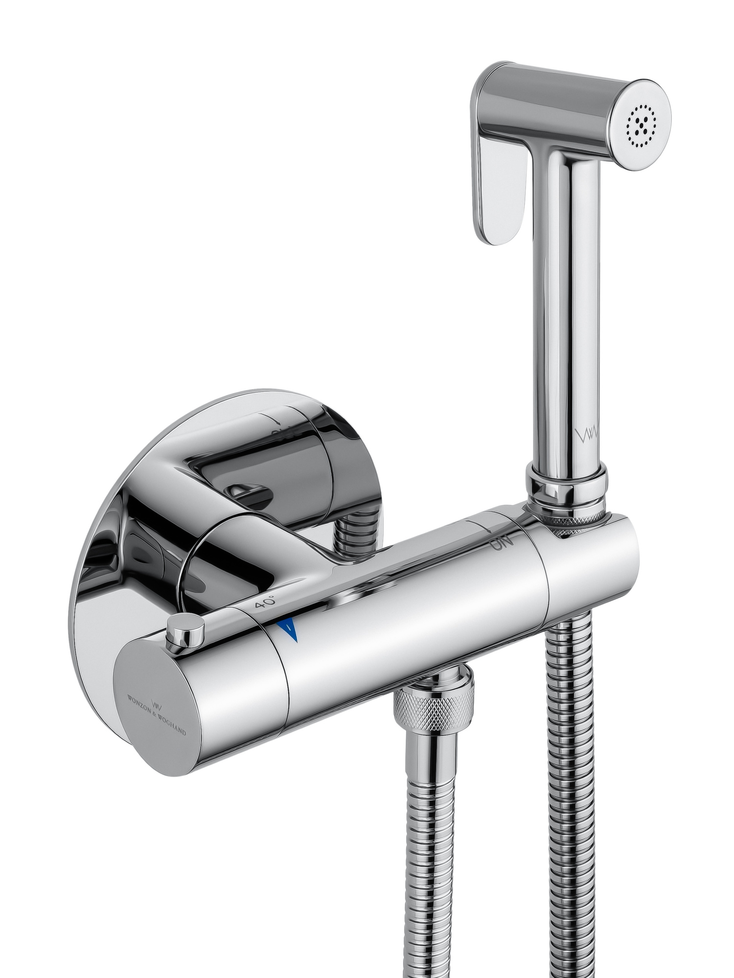 Гигиенический душ с термостатом Wonzon & Woghand WW-88819902-CR хром глянцевый