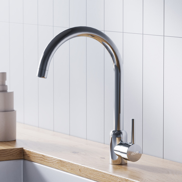 Смеситель для кухонной мойки Dorff Logic D3007000 хром глянцевый