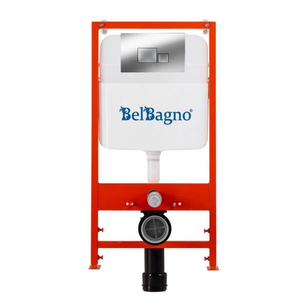 Комплект 2 в 1  инсталляция с кнопкой  BelBagno  BB026/BB071CR Комплект 2 в 1  инсталляция с кнопкой  BelBagno  BB026/BB071CR