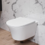 Унитаз подвесной безободковый с сиденьем микролифт Damixa Skyline DX35C1700SC Унитаз подвесной безободковый с сиденьем микролифт Damixa Skyline DX35C1700SC