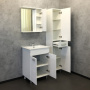 Шкаф зеркальный Comforty Модена М 60 см 00-00001639 R белый
