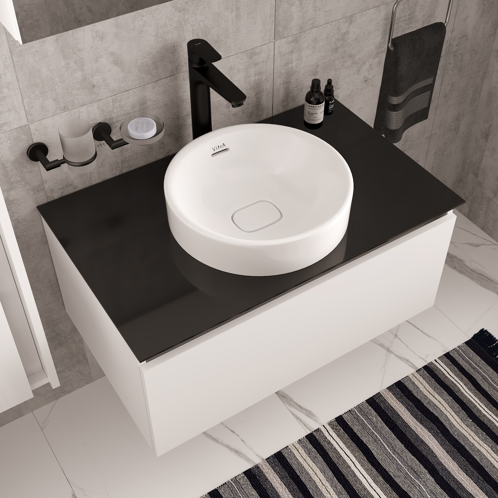 Смеситель для раковины VitrA Flow Soft A4301036EXP матовый черный