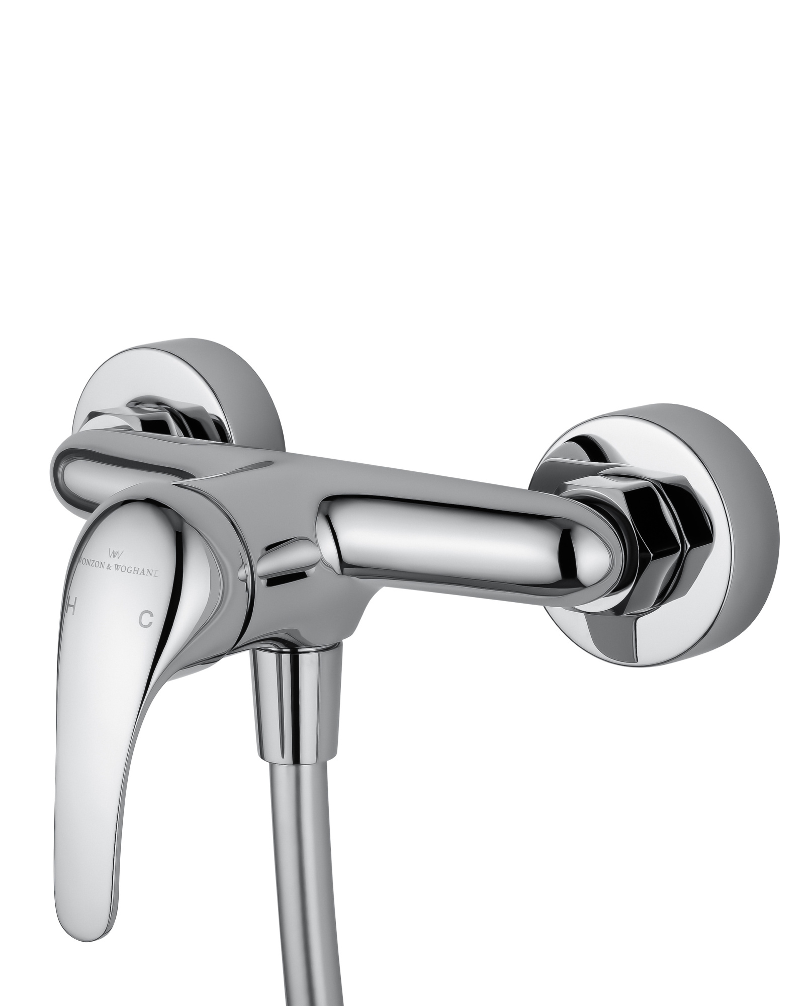 Смеситель для душа с гарнитуром Wonzon & Woghand WW-4540-CR хром глянцевый