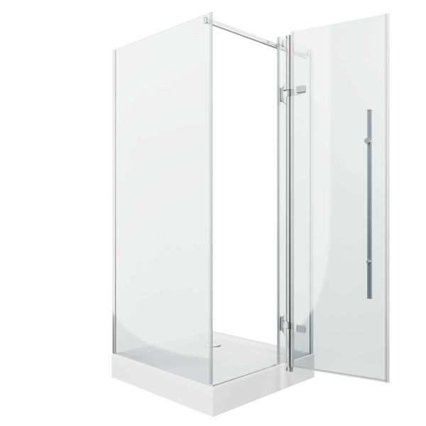 Душевое ограждение 90x190 Grossman Style GR-6090 стекло прозрачное профиль хром Душевое ограждение 90x190 Grossman Style GR-6090 стекло прозрачное профиль хром