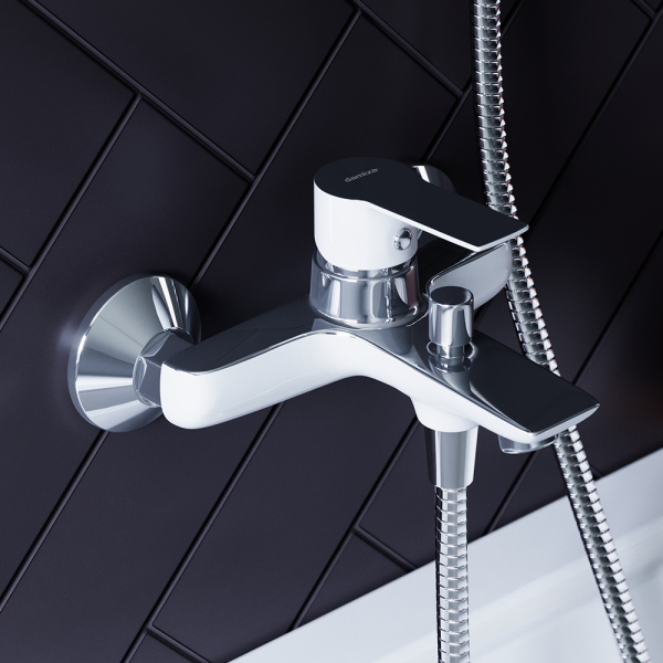 Смеситель для ванны RedBlu by Damixa Origin Elegance 841000000 хром;белый глянцевый