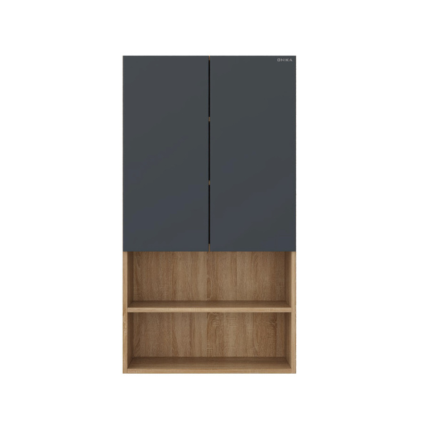 Шкаф Onika Маркус 60 см 306012 подвесной серый матовый, дуб сонома