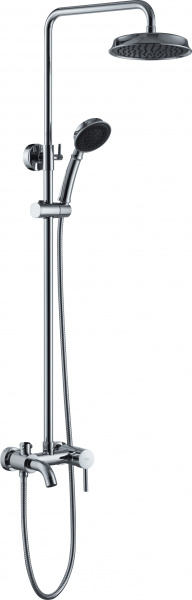 Смеситель с душевой стойкой HAIBA HB2407 хром