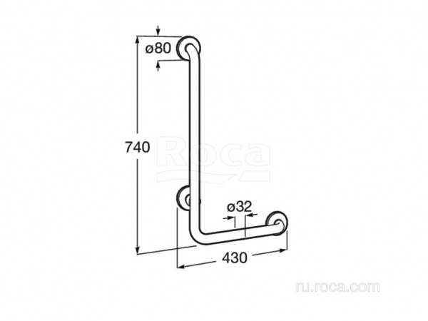 Поручень Roca Access Comfort 816906009 Поручень Roca Access Comfort 816906009