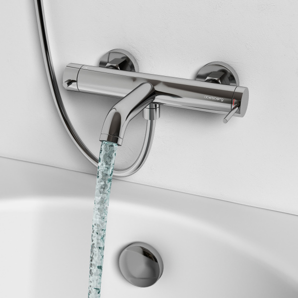 Смеситель для ванны Abelsberg Fluida ERF22516CH хром глянцевый