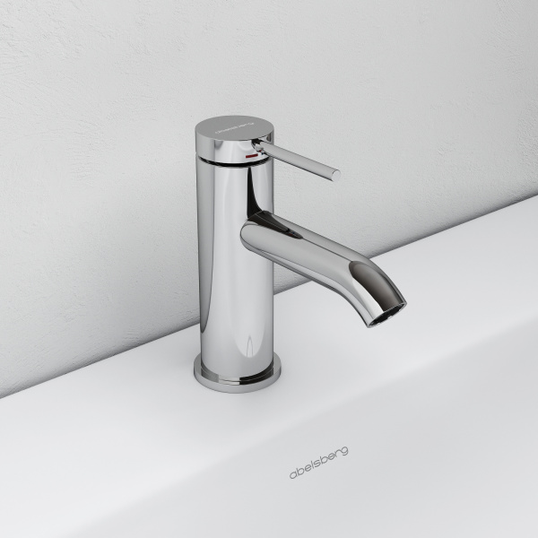 Смеситель для раковины Abelsberg Fluida ERF22001CH хром глянцевый