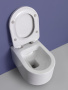 Безободковый унитаз в комплекте с крепежом и сиденьем микролифт  White Ceramic Tao W1080301 белый Безободковый унитаз в комплекте с крепежом и сиденьем микролифт  White Ceramic Tao W1080301 белый