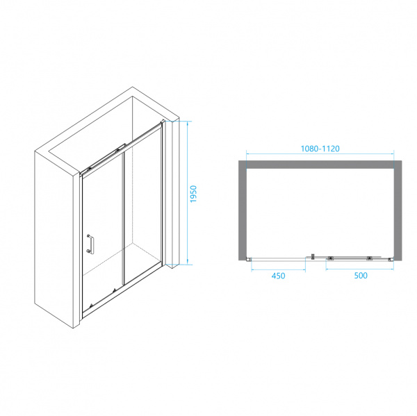 Душевая дверь RGW PA-14B 110x195 41081411-14 Душевая дверь RGW PA-14B 110x195 41081411-14