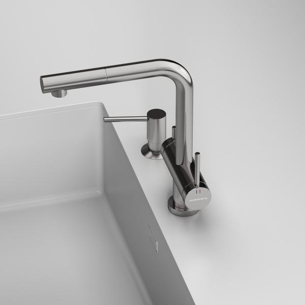 Смеситель для кухонной мойки Abelsberg Pura OTF70709CH хром глянцевый