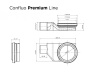 Линейный трап  Pestan Confluo premium line 13100054(13100111) золото Линейный трап  Pestan Confluo premium line 13100054(13100111) золото