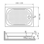 Душевой поддон прямоугольный RGW LUX/TN 100x80 16180280-21 Душевой поддон прямоугольный RGW LUX/TN 100x80 16180280-21