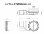 Душевой лоток Pestan Confluo Frameless Line 13701230 Душевой лоток Pestan Confluo Frameless Line 13701230