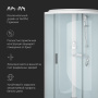 Душевая кабина AM.PM X-Joy 90x90 W88C-401-090WT профиль белый