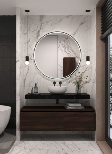 Столешница прямая 100х45 см Armadi Art FLAT NERO MARQUINA 869-100-NM Столешница прямая 100х45 см Armadi Art FLAT NERO MARQUINA 869-100-NM