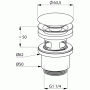 Донный клапан PUSH-OPEN KLUDI 1042639-00 черный матовый Донный клапан PUSH-OPEN KLUDI 1042639-00 черный матовый