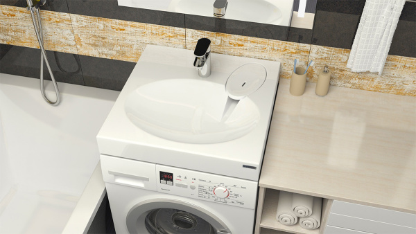 Раковина прямоугольная литьевой мрамор 60x56 Azario Estet CS00082259