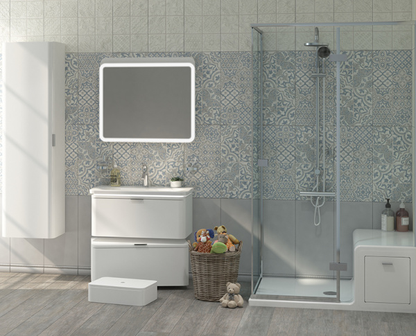 Душевая система с тропическим и ручным душем VitrA System Rain A45597EXP Душевая система с тропическим и ручным душем VitrA System Rain A45597EXP