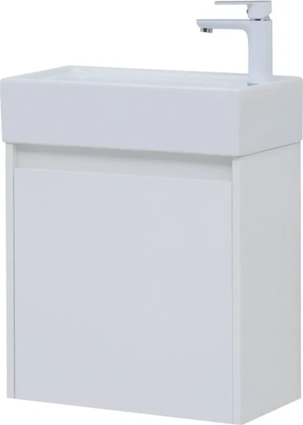Тумба под раковину Aquanet Nova Lite 50 см 00298853 подвесная белая глянцевая