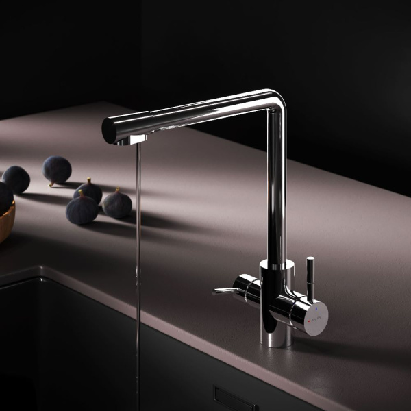 Смеситель для кухонной мойки Am.Pm X-Joy S с каналом для фильтра F85B05700 хром глянцевый