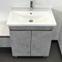 Тумба с раковиной Comforty Осло 70 см 00-00006117 напольная бетон светлый